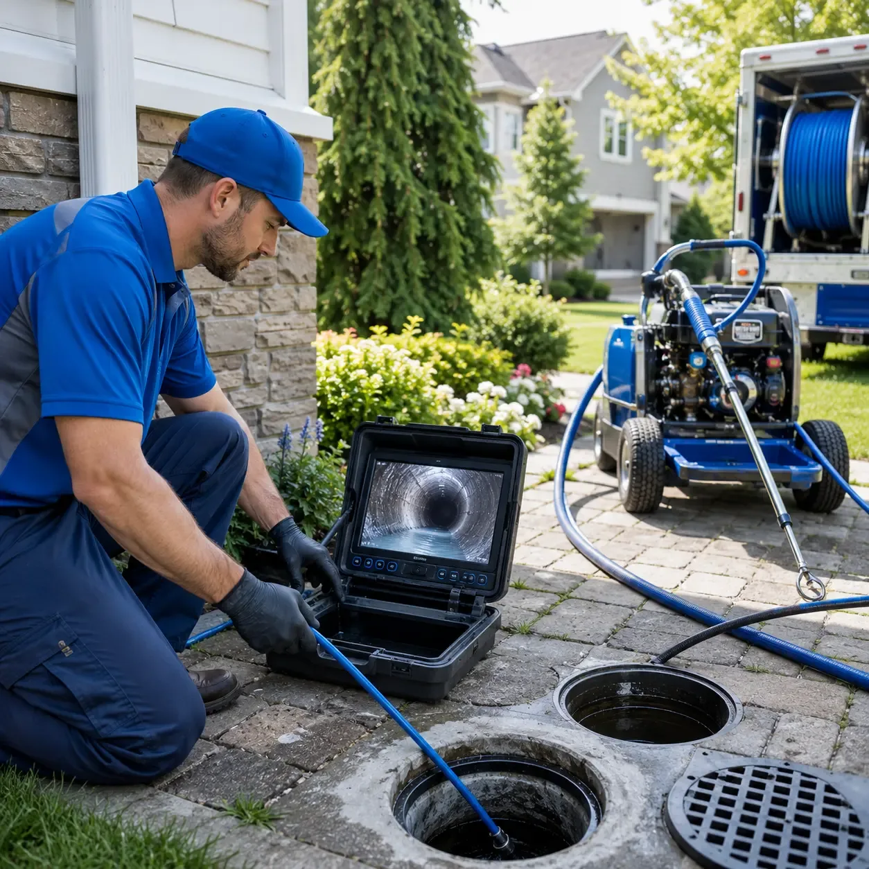 Outdoor drain cleaning professionals serving Marietta, OK